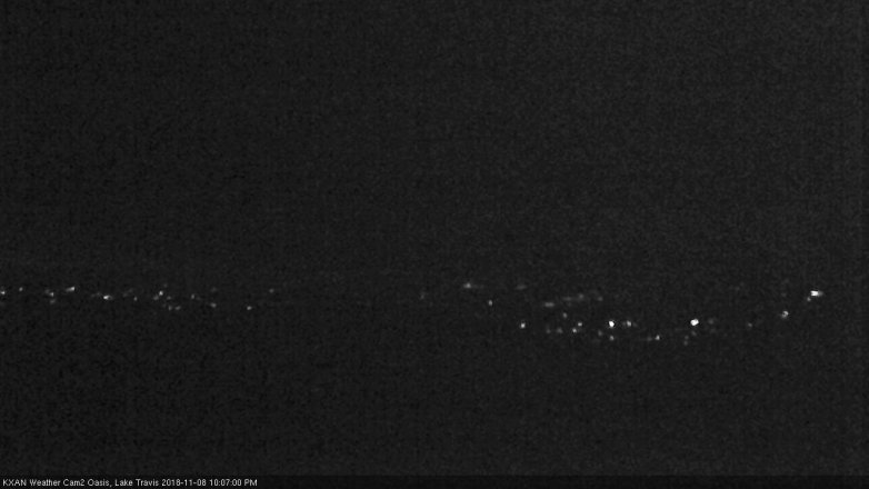 Lake Travis webcam, November 8, 2018 9:10 PM CT