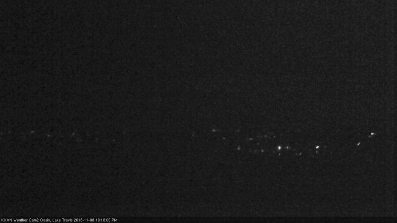 Lake Travis webcam, November 8, 2018 9:20 PM CT