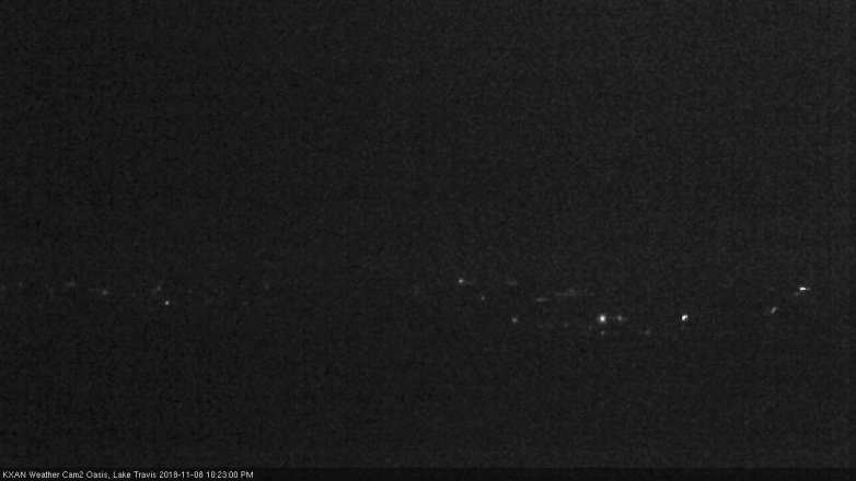 Lake Travis webcam, November 8, 2018 9:25 PM CT