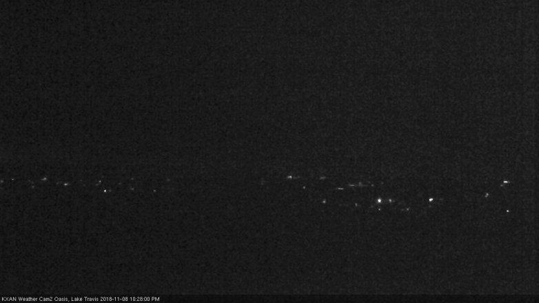 Lake Travis webcam, November 8, 2018 9:30 PM CT