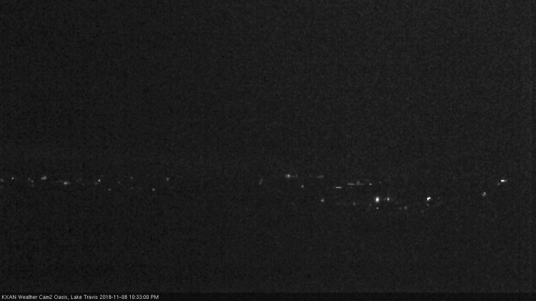 Lake Travis webcam, November 8, 2018 9:35 PM CT