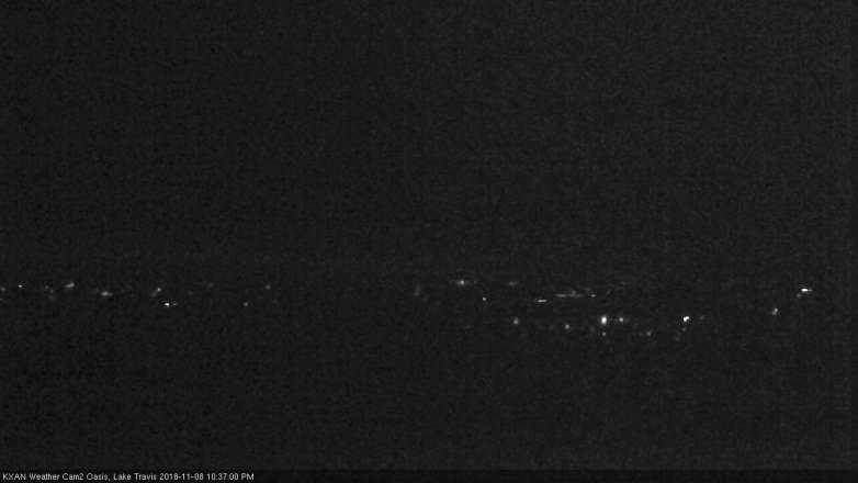 Lake Travis webcam, November 8, 2018 9:40 PM CT