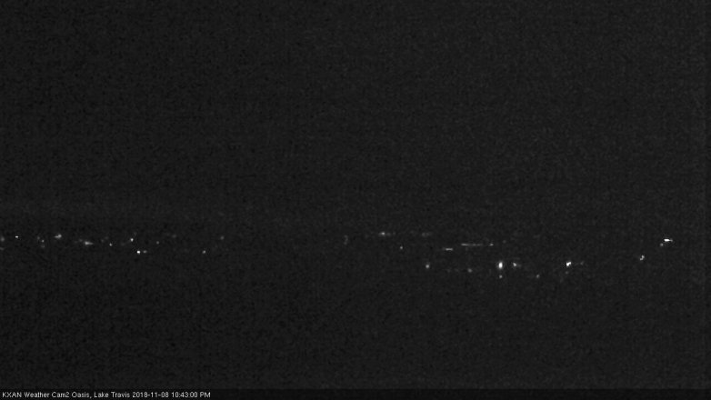 Lake Travis webcam, November 8, 2018 9:45 PM CT