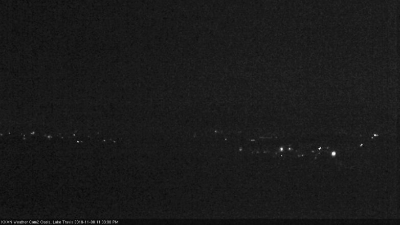 Lake Travis webcam, November 8, 2018 10:05 PM CT