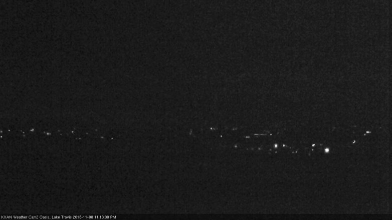 Lake Travis webcam, November 8, 2018 10:15 PM CT