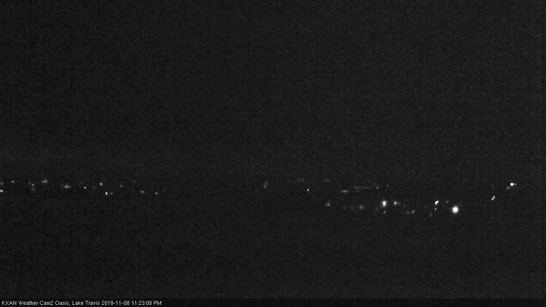 Lake Travis webcam, November 8, 2018 10:25 PM CT