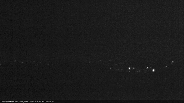 Lake Travis webcam, November 8, 2018 10:45 PM CT