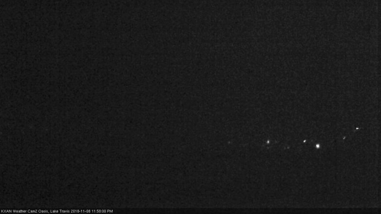 Lake Travis webcam, November 8, 2018 11:00 PM CT