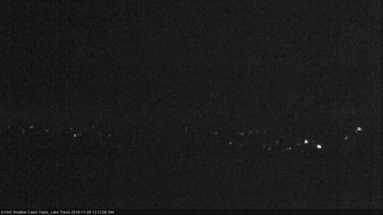 Lake Travis webcam, November 8, 2018 11:15 PM CT