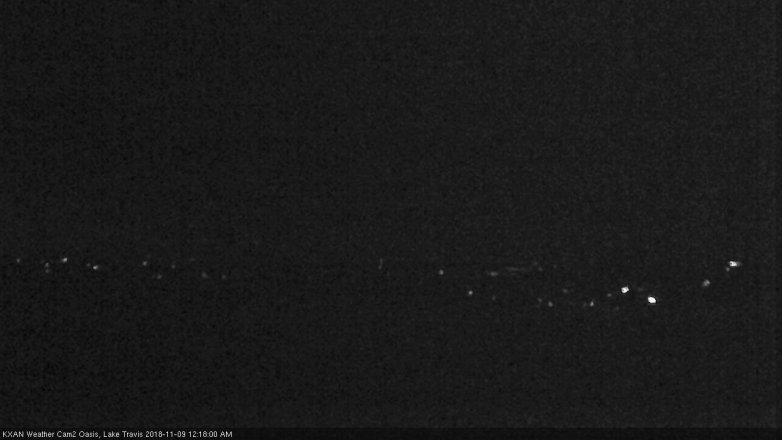 Lake Travis webcam, November 8, 2018 11:20 PM CT