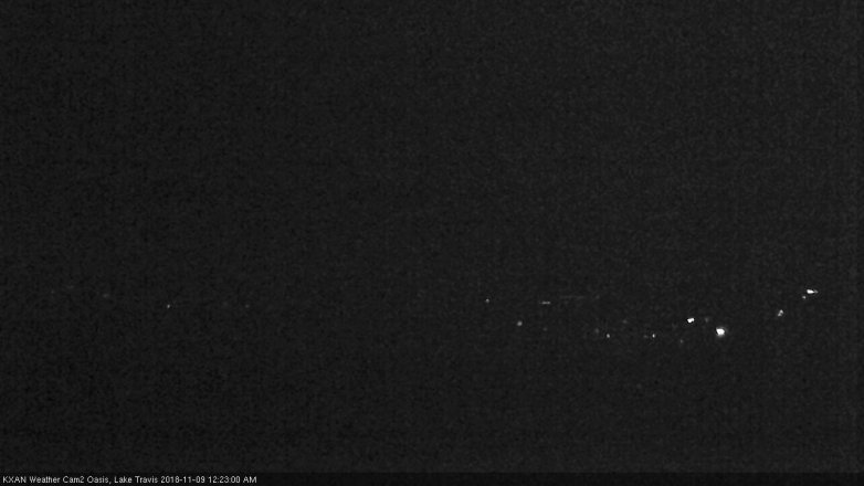 Lake Travis webcam, November 8, 2018 11:25 PM CT