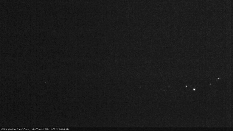 Lake Travis webcam, November 8, 2018 11:30 PM CT