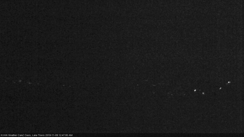 Lake Travis webcam, November 8, 2018 11:50 PM CT