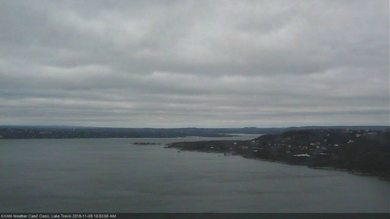 Lake Travis webcam, November 9, 2018 9:05 AM CT