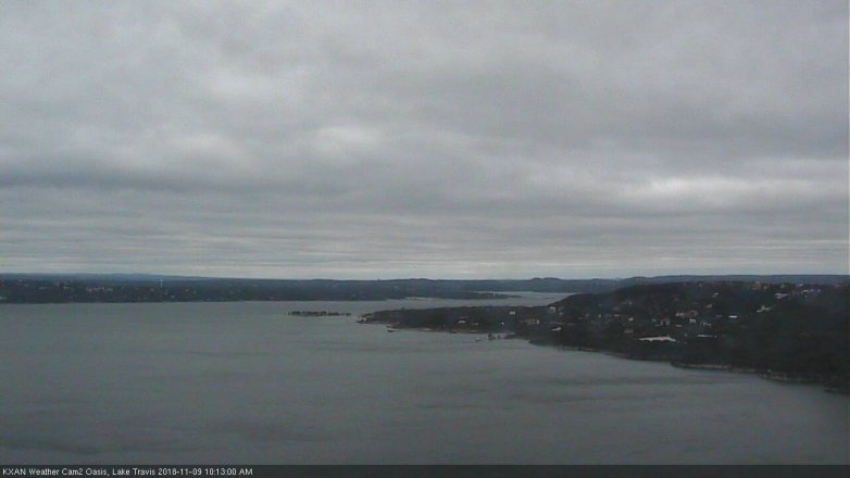 Lake Travis webcam, November 9, 2018 9:15 AM CT