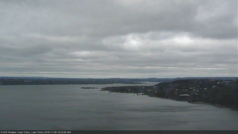 Lake Travis webcam, November 9, 2018 9:25 AM CT
