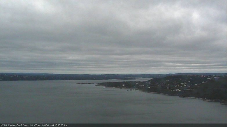 Lake Travis webcam, November 9, 2018 9:35 AM CT