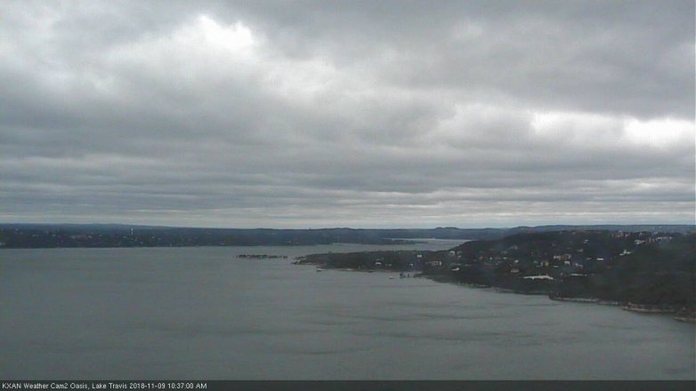 Lake Travis webcam, November 9, 2018 9:40 AM CT