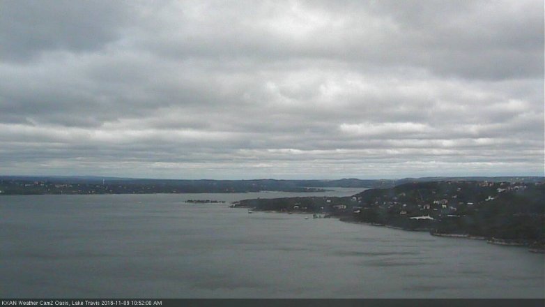 Lake Travis webcam, November 9, 2018 9:55 AM CT