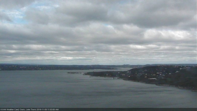 Lake Travis webcam, November 9, 2018 10:05 AM CT