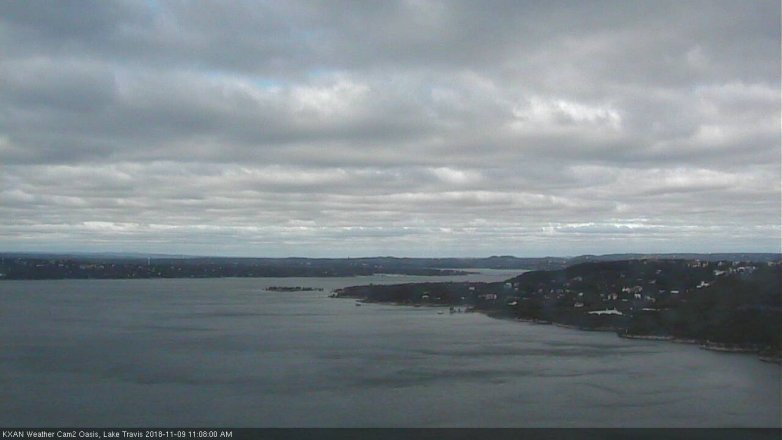 Lake Travis webcam, November 9, 2018 10:10 AM CT