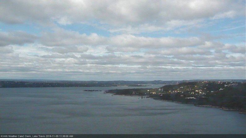 Lake Travis webcam, November 9, 2018 10:40 AM CT