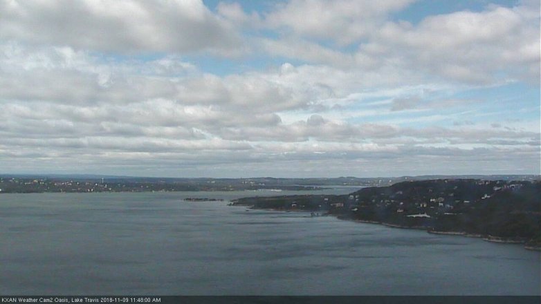 Lake Travis webcam, November 9, 2018 10:50 AM CT