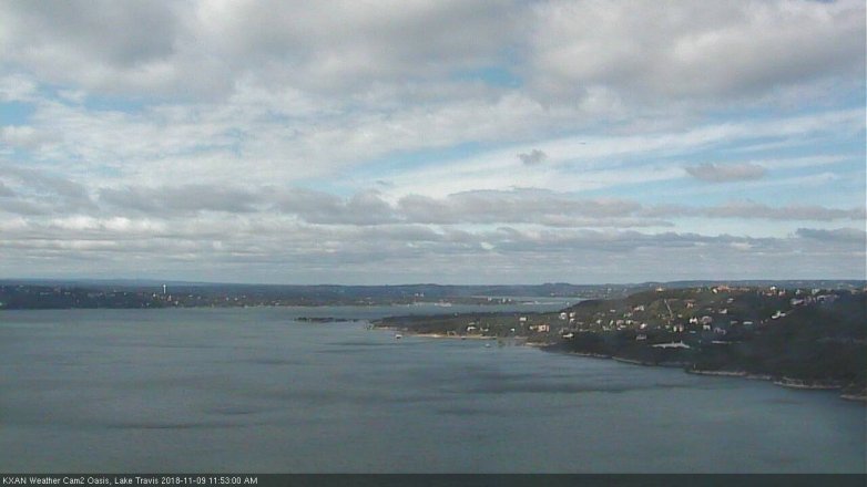 Lake Travis webcam, November 9, 2018 10:55 AM CT
