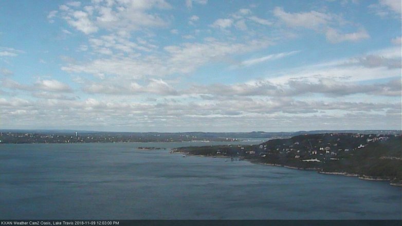 Lake Travis webcam, November 9, 2018 11:05 AM CT