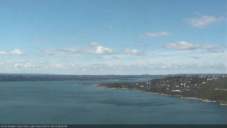 Lake Travis webcam, November 9, 2018 11:50 AM CT