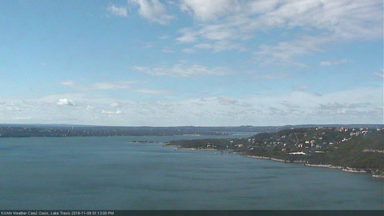 Lake Travis webcam, November 9, 2018 12:15 PM CT