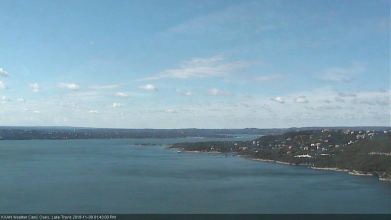 Lake Travis webcam, November 9, 2018 12:45 PM CT