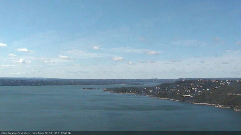 Lake Travis webcam, November 9, 2018 1:00 PM CT