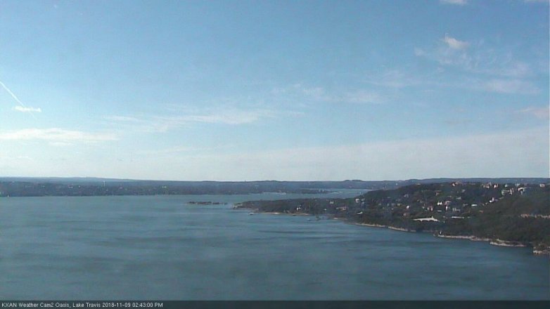 Lake Travis webcam, November 9, 2018 1:45 PM CT