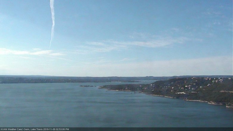 Lake Travis webcam, November 9, 2018 1:55 PM CT