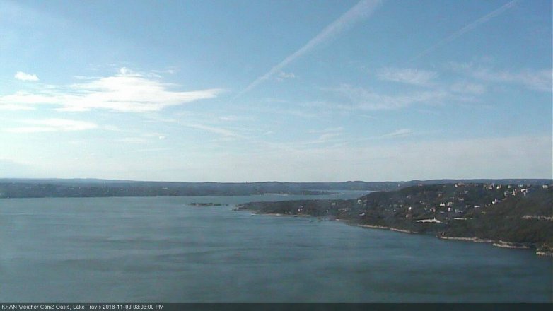 Lake Travis webcam, November 9, 2018 2:05 PM CT