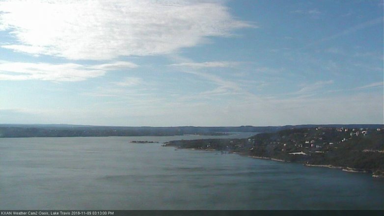 Lake Travis webcam, November 9, 2018 2:15 PM CT