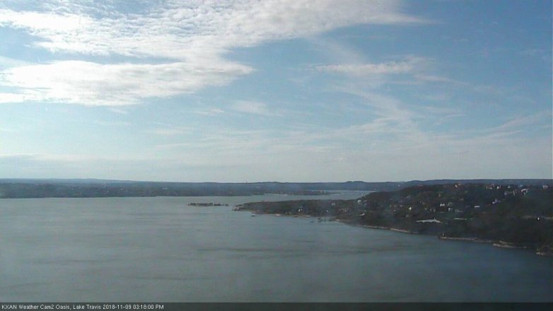Lake Travis webcam, November 9, 2018 2:20 PM CT
