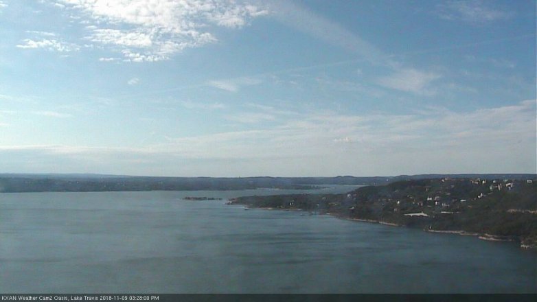 Lake Travis webcam, November 9, 2018 2:30 PM CT