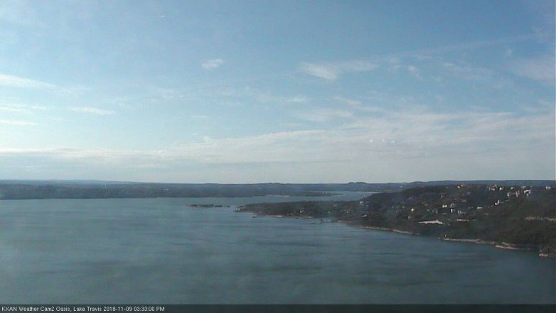 Lake Travis webcam, November 9, 2018 2:35 PM CT