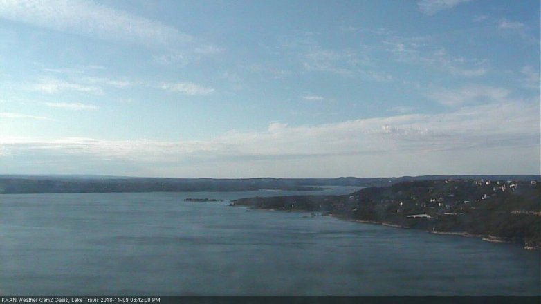Lake Travis webcam, November 9, 2018 2:45 PM CT