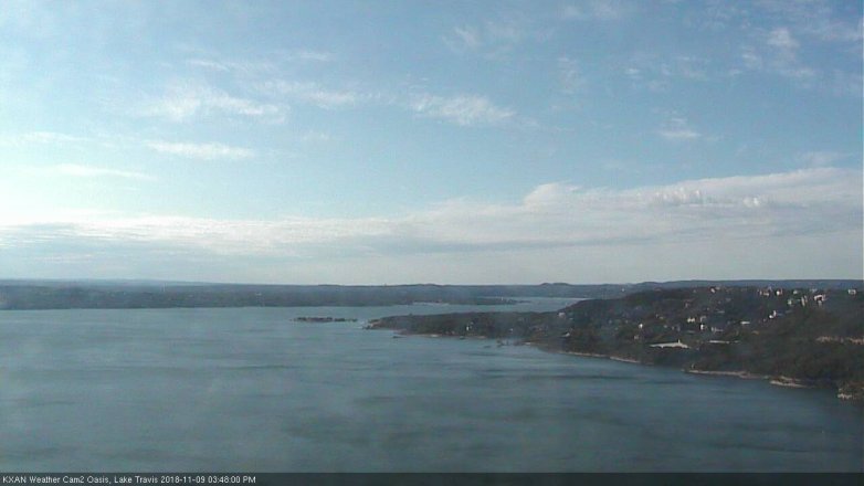 Lake Travis webcam, November 9, 2018 2:50 PM CT