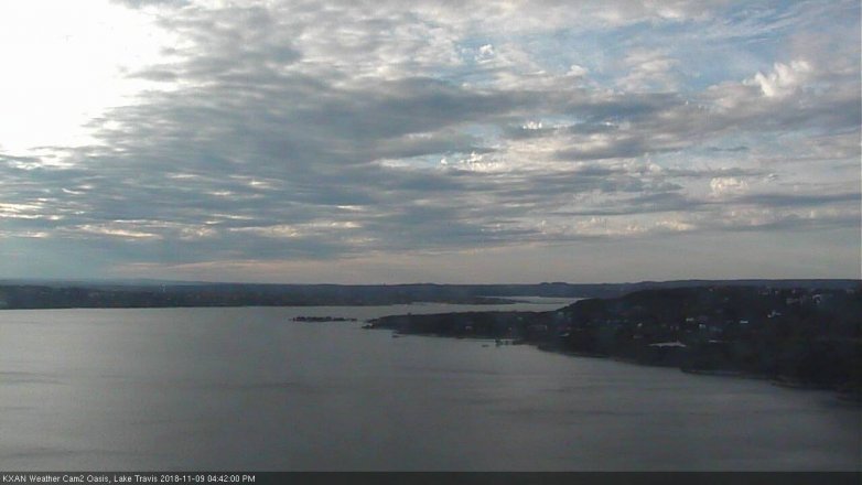 Lake Travis webcam, November 9, 2018 3:45 PM CT