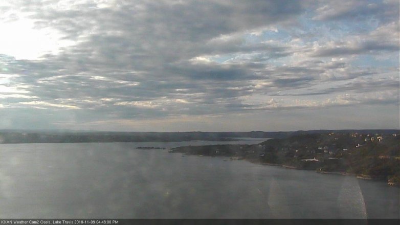 Lake Travis webcam, November 9, 2018 3:50 PM CT