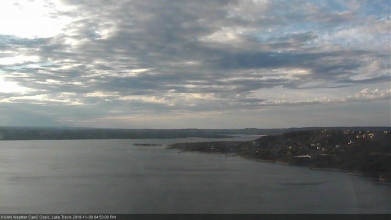 Lake Travis webcam, November 9, 2018 3:55 PM CT