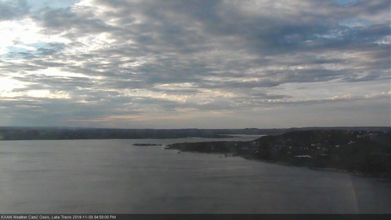 Lake Travis webcam, November 9, 2018 4:00 PM CT