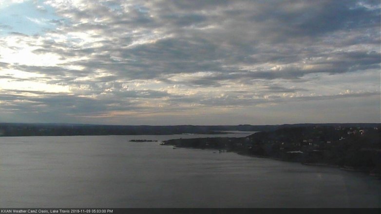 Lake Travis webcam, November 9, 2018 4:05 PM CT