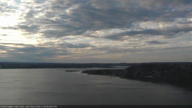 Lake Travis webcam, November 9, 2018 4:10 PM CT
