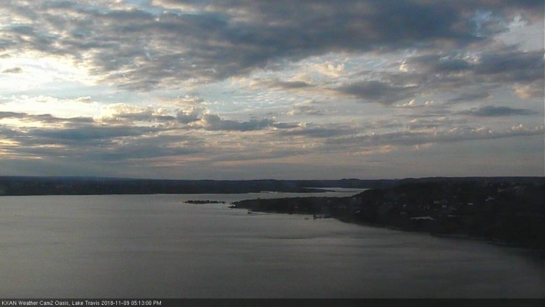 Lake Travis webcam, November 9, 2018 4:15 PM CT