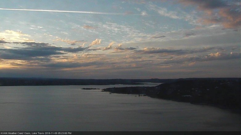 Lake Travis webcam, November 9, 2018 4:25 PM CT